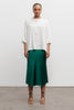 Hana silk skirt emerald green