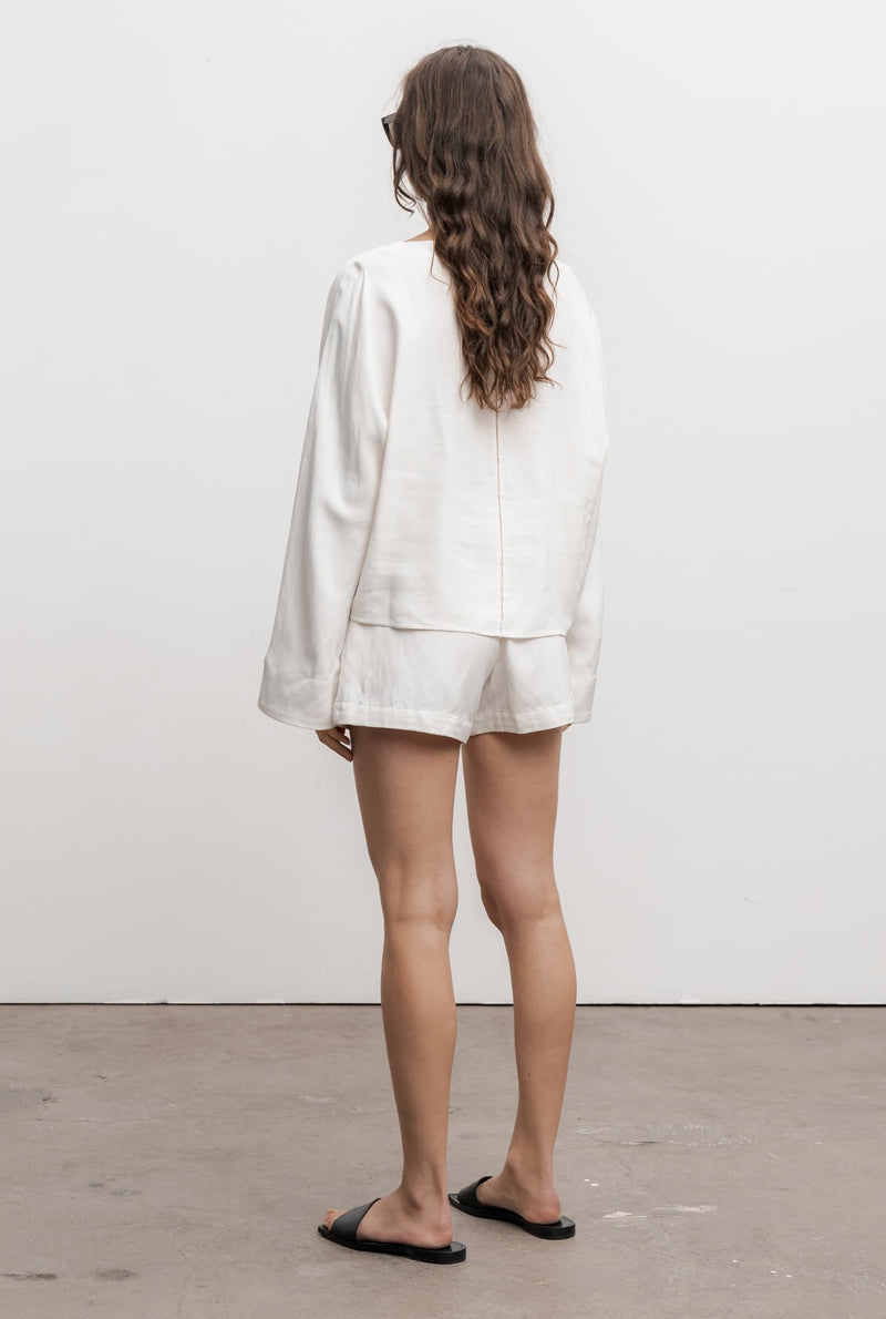 Nina linen blouse off-white