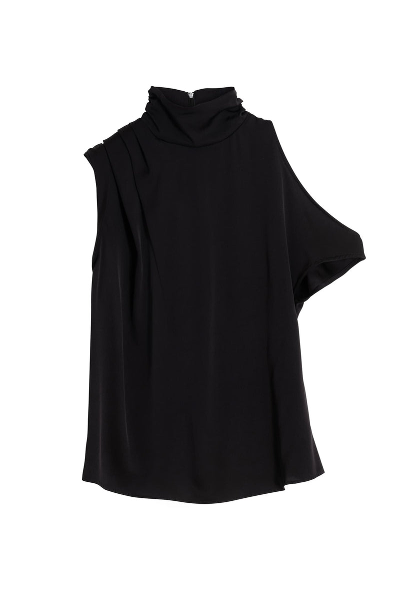 Sumiko silk blouse black