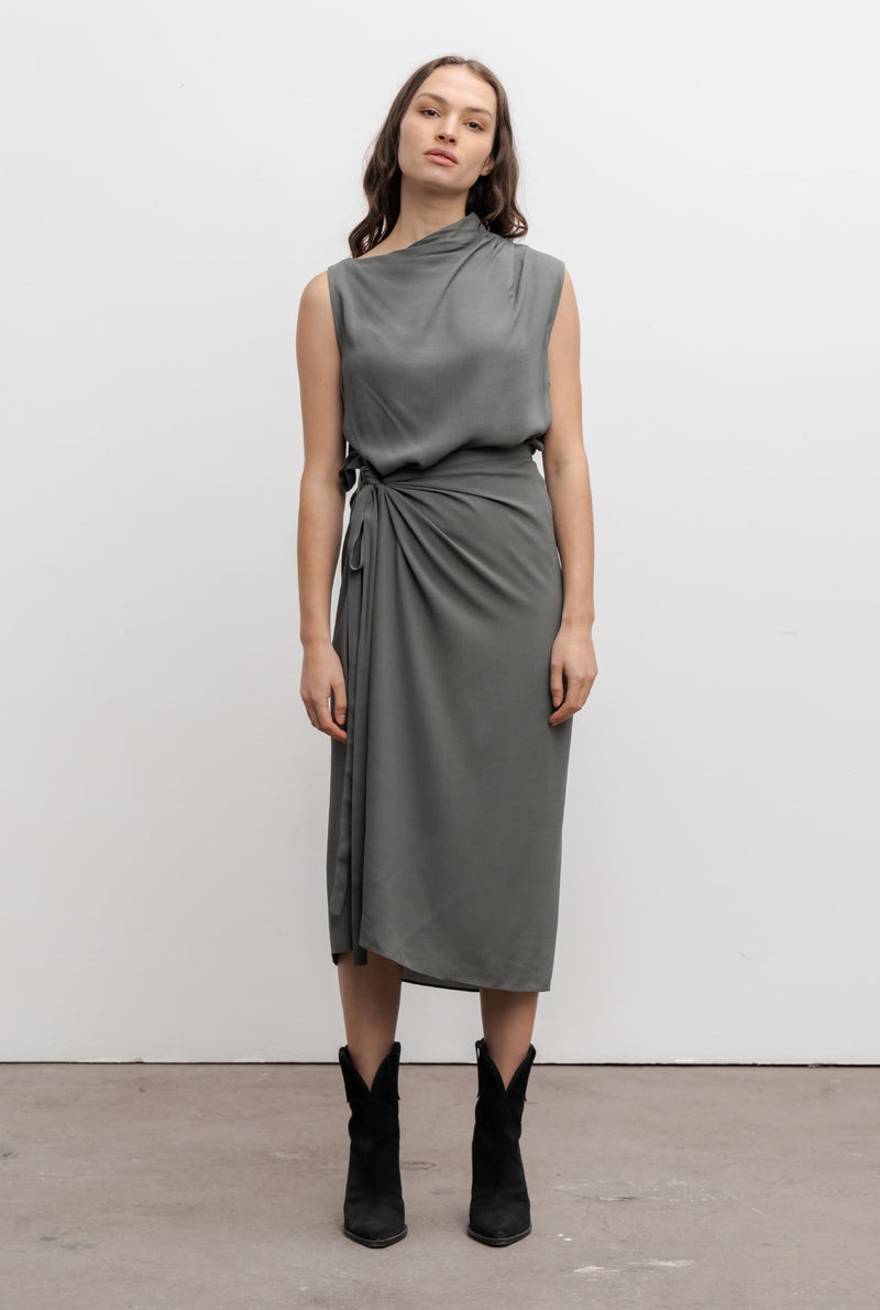 Telly dress military green